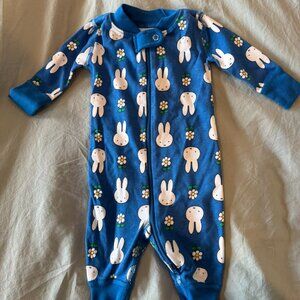 Hanna Andersson Baby Miffy 2-Way Zip Sleeper (0-3 M)